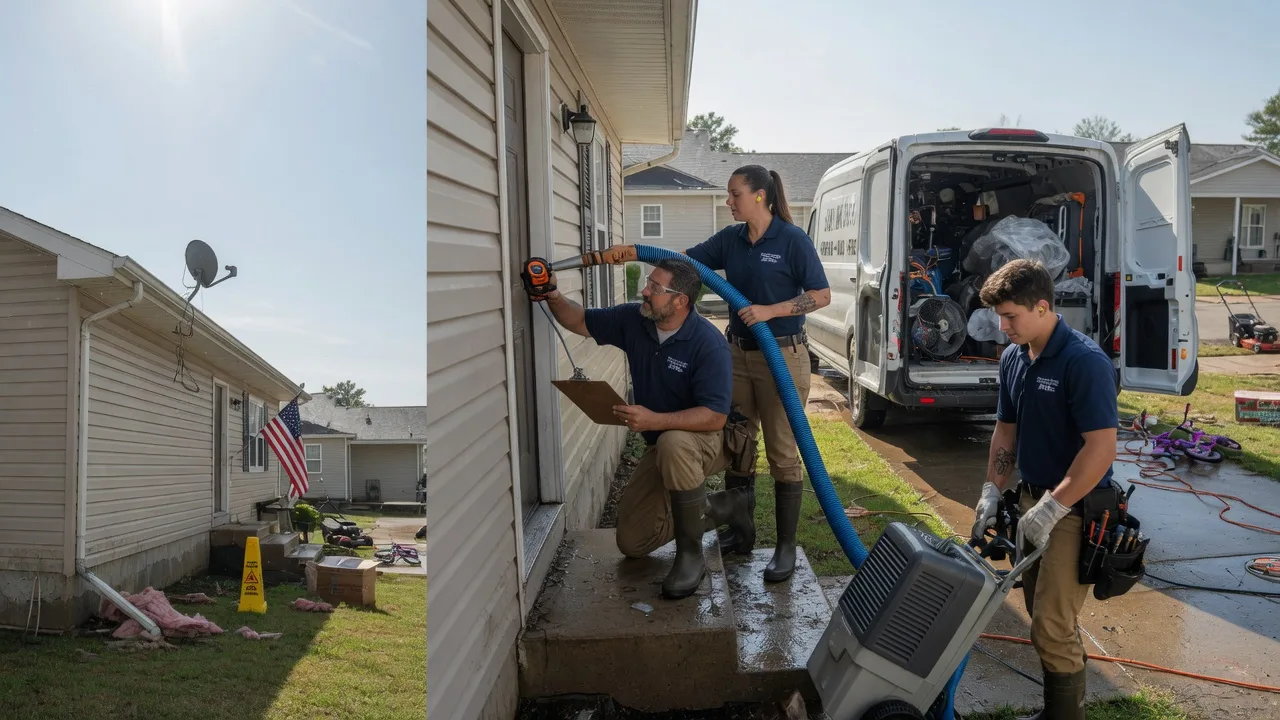 Ceiling Water Damage Restoration in New Franklin, MO near me